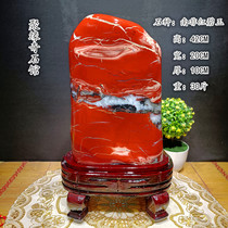 Natural strange stone raw stone red Jasper raw stone Chicken blood red fish tank Bonsai Jiulong Wall Taihu Stone Bonsai decoration stone