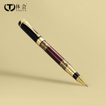 Experience Taste heavy hand feel signature signature pen mens high-end adult office treasure ball pen gift custom lettering