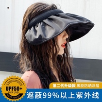 Japanese sun hat womens sunscreen hat big edge anti-UV cover face empty top sun hat 2021 summer new mz