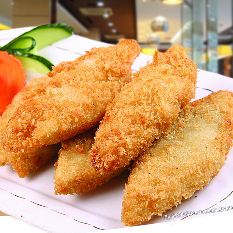 深海鳕鱼排310g/10枚 香炸酥脆鳕鱼排 天天美食酒店餐厅点心