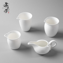 DeHua white porcelain road cup tea leak filter heat-resistant big and small tea tea tea tea equipment kung fu accessories