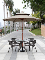 Balcony table and table rattan chair Three sets modern minimalist small tea table Courtyard Garden Outdoor Chairs Iron Art Outdoor Table and chairs