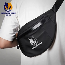 Alien Snails Monster Park Motorcycle Backpack Waterproof Scratch Crossbody Bag Breathable Motorcycle Crossbody Bag