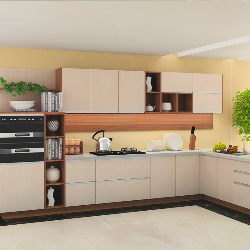 sakura/樱花定制私人橱柜 质朴木纹 整体厨房 水木年华 厨房装修