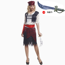 Halloween cosplay show costume costume costume masquerade pirate performance suit adult Captain Jack princess dress