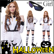 Halloween costume female mask ball cosplay astronaut costume adult pilot clothes performance suit