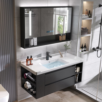 Smart modern bathroom cabinet ceramics one light luxury bathroom washstander face wash basin combination feng shui