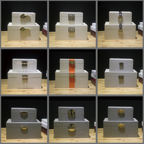 Huaren leather modern new Chinese jewelry box storage box decorative box decorative box jewelry box model room soft decoration storage