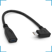 S-193 side elbow Type-C extension cord USB3 1 male to female mouth gold-plated mobile phone charging data cable