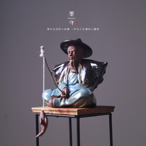 Creative boutique tea spotting piece to raise creative ginger Tai Gong Angling Zen with tea artifart Gongfu Tea Play decorations