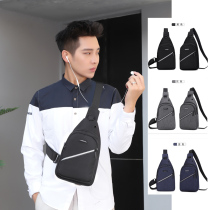 2019 New Chest Bag Mens Bag Single Shoulder Diagonal Satchel Male Tide Student Canvas Casual Chest Front Tide Card Small Backpack