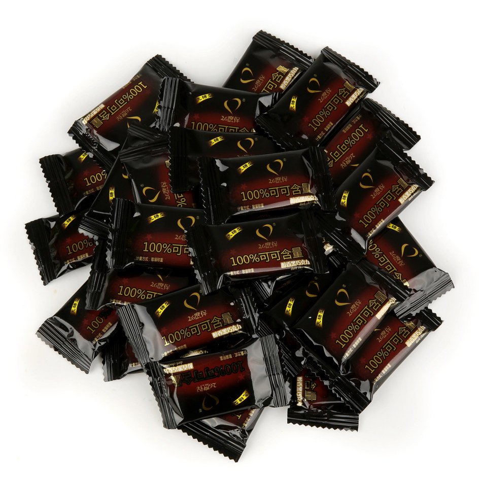 26度伴100%无糖纯黑巧克力苦进口原料散装500克代餐零食品包邮
