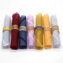 Sample-style house lace mouth cloth upscale hotel Eugen yarn napkin modern European-style mesh yarn hollowed-out napkin with cloth mouth cloth