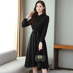 2020 new summer retro style waist closing dress