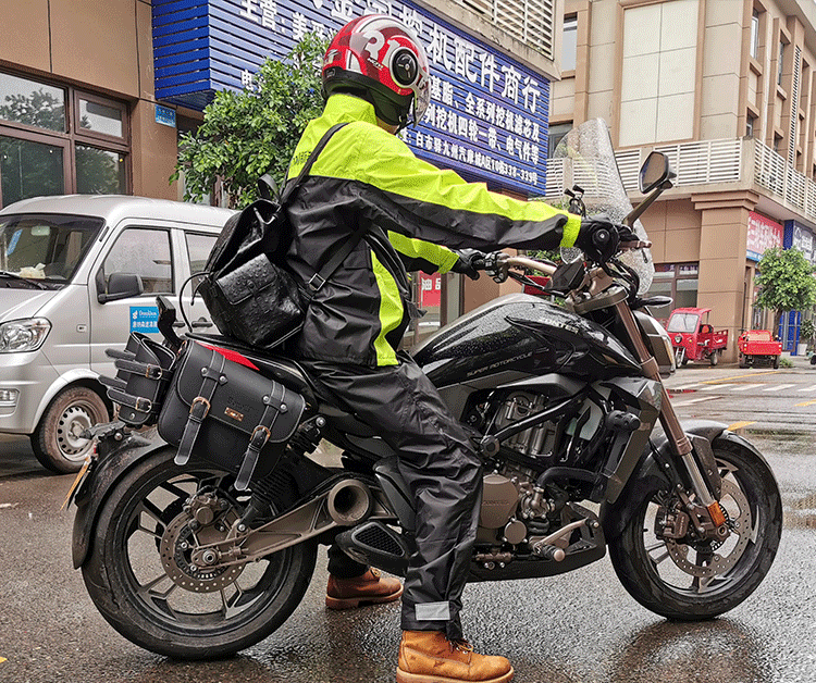 适用升仕310v摩托车改装边包复古侧边箱皮挂包太子版zt300-v定制