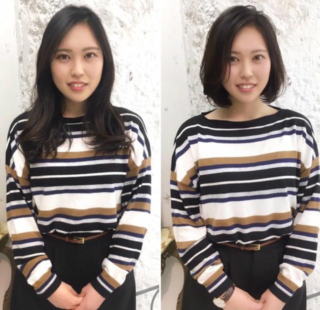 看完这些长短发对比图,你一定想剪短发!