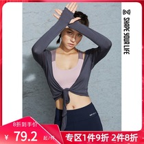 Early SHAPE yoga suit sports long sleeve T-shirt gym training running round neck top 9Q3065