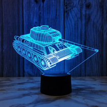 Seven colour tanks 3d small night light Seven colorful bedrooms Bedroom Bedlights Cartoon Children Room Table Lamp Boy Birthday Gift