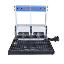 Qiyan QY-15C personnel file three-hole punching machine document file line binding machine loose-leaf three-hole punching machine