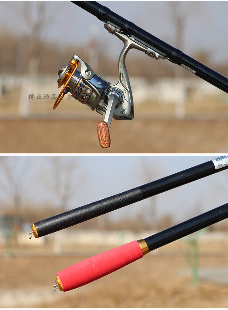 龙纹鲤手海两用矶钓竿2号矶竿超轻长节碳素定位矶钓杆套装