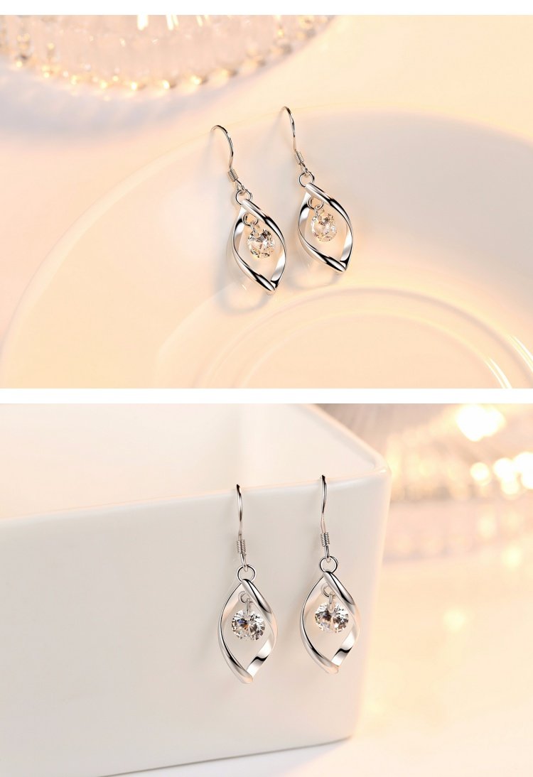 纯银耳坠女耳环长款气质日韩国简约百搭耳饰品吊坠个性感大气银饰