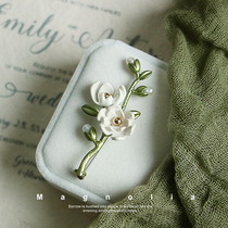 Flower brooch Monets garden Autumn New Gentle Mori style girlfriend to give a birthday gift