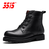 Imported calf leather pure wool boots Jihua 3515 factory military winter high-grade cold-proof quality men's boots