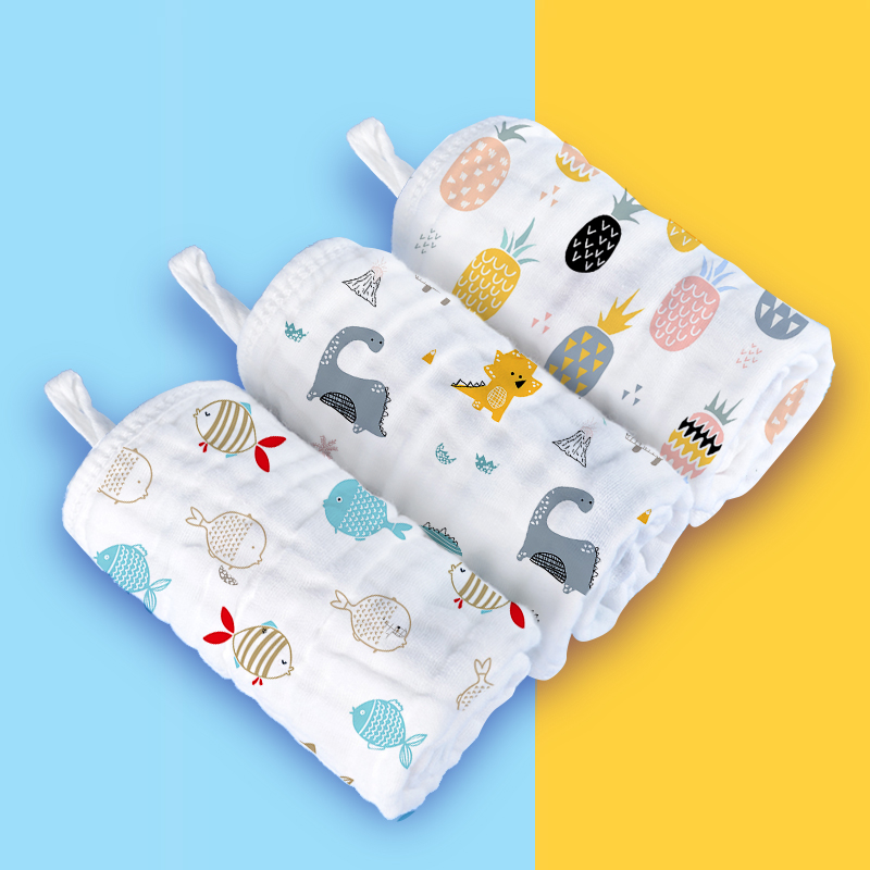 baby gauze towel, cotton, super soft orn handkerchief, face towel, children's small square towel, baby toddler saliva