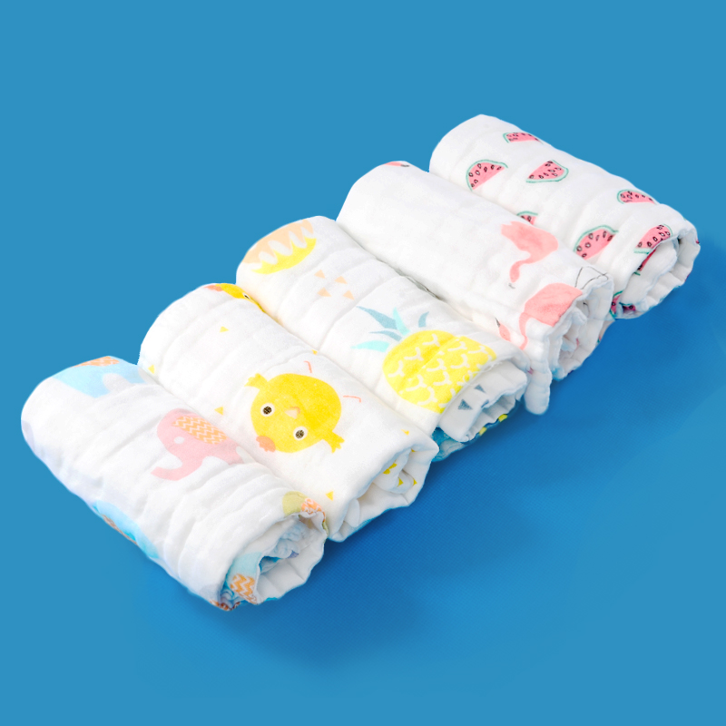 baby gauze towel, cotton, super soft orn handkerchief, face towel, children's small square towel, baby toddler saliva