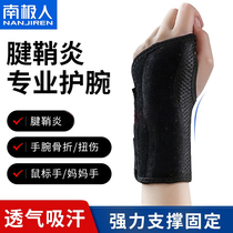 Antarctic tenosynovitis wrist ganglion cyst thumb wrist joint guard fixator fracture steel plate support