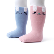 Six-finger rat newborn baby baby socks cute cotton mid-tube knee-length stockings Autumn and winter tide socks 0-3 years old