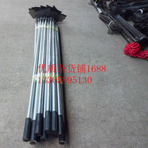 Grass rake nail rake iron handle hoe planting vegetable hoe weeding hoe garden tool steel pipe handle hoe