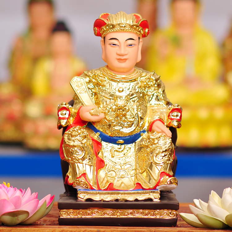 灶君神像12寸灶神灶王爷灶君司命灶王镇宅保平安树脂佛像厂家直销_7折