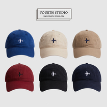 Spring and summer original blue baseball cap female Korean version wild hipster street cap Japanese retro soft top hat male