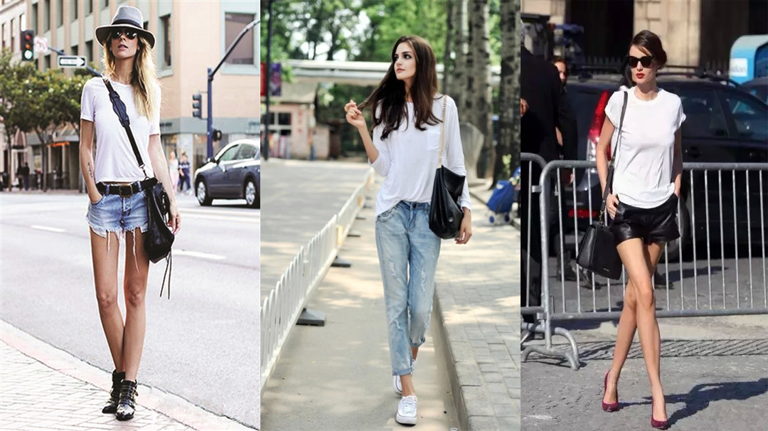 白色t恤搭配什么裤子?最时髦不掉分!