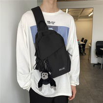 Tide Cards Skew Satchel Men 100 Hitchhiking Casual Breasts SUPER FIRE MINIMALIST TREND SMALL SATCHEL WOMENS DAY ENSEMBLE SINGLE SHOULDER BAG