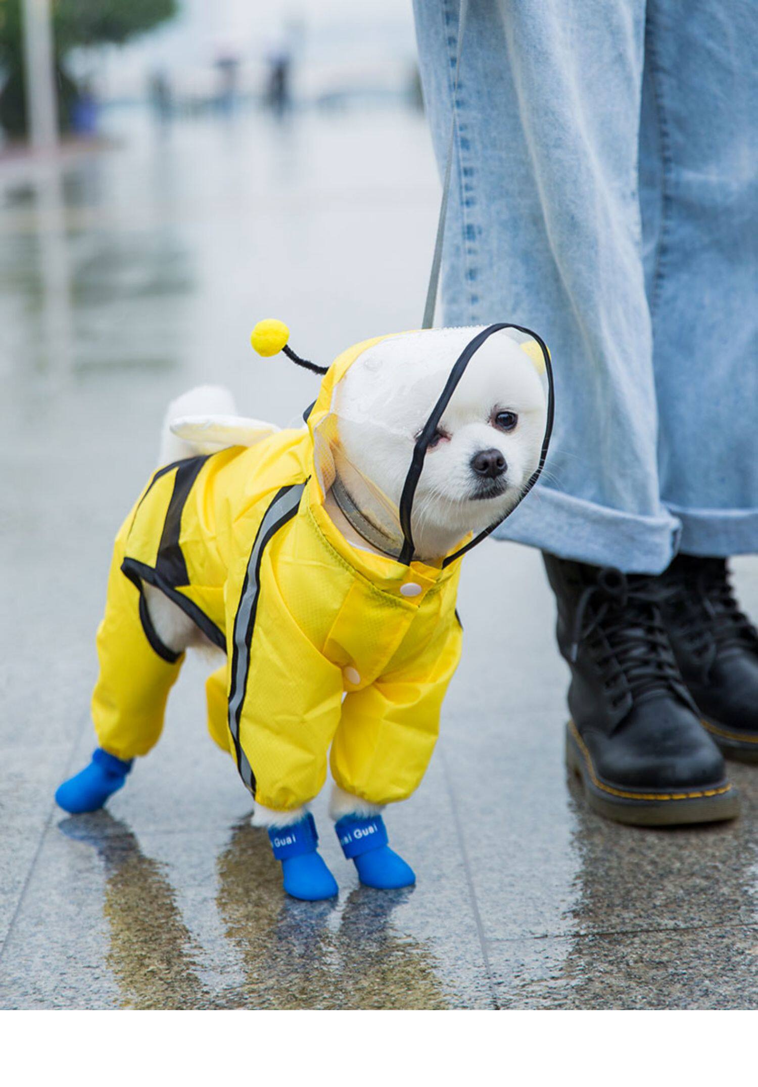 厂家狗雨衣四脚防水全包雨披宠物雨服小型中型犬