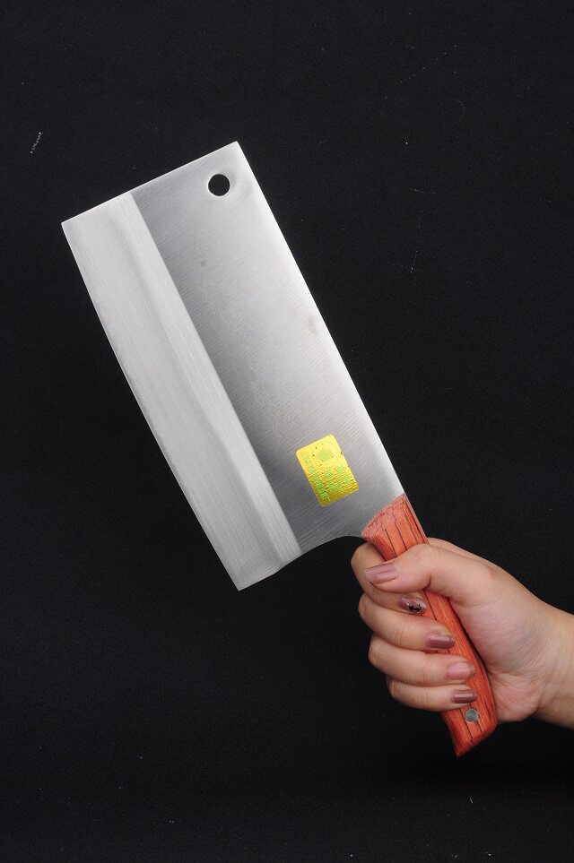 正品高密菜刀李进厨师专用刀厨刀家用菜刀切片丝切肉剁肉刀具包邮