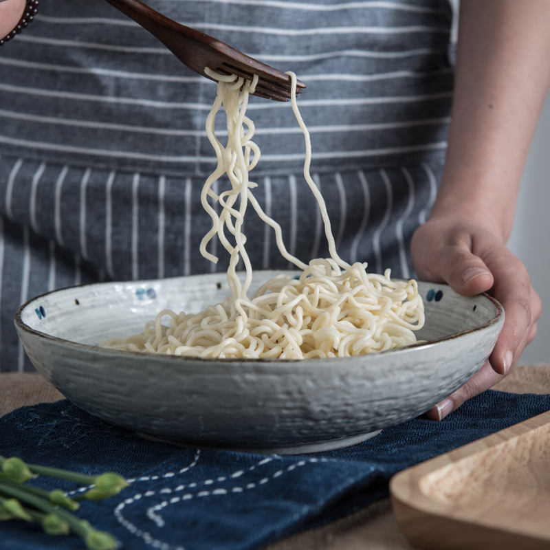 Lototo ceramic bowl individual Japanese rice bowl rainbow such use large soup bowl mercifully rainbow such use creative abnormity bowls