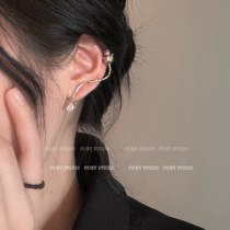 Retro simple metal rose earrings female summer niche design cold wind earrings advanced sense light luxury atmospheric earrings