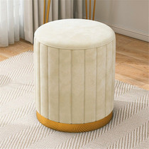 Light luxury makeup stool home round stool bedroom dressing stool net red makeup soft bag sitting stool ins style