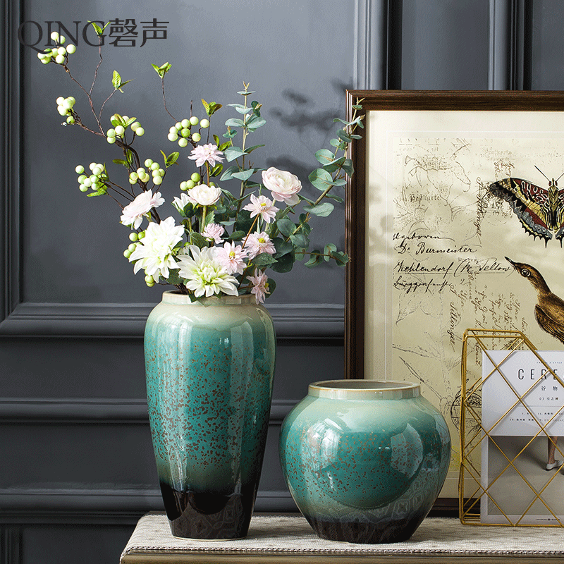 Vase furnishing articles I and contracted style ceramic table sitting room home decoration flower arranging dried flower flower porcelain decoration