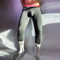 SUNNYD pure cotton warm pants mens autumn pants lining pants tight fit and warm thin underpants knitted underpants long pants
