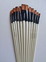 Large lacquer flat-head brushed natural lacquer earth lacquer auxiliary material gold and special Xiaoping pen rhinoceros leather lacquer painted material