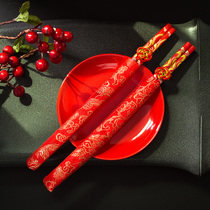 Wedding supplies Daquan Happy word Dragon Phoenix Happy chopsticks Chinese womans maiden wedding creative wedding preparation props