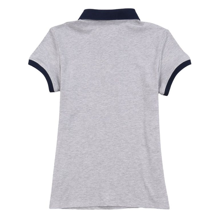 @真维斯女装 2015夏装新款 舒适净色弹性POLO短袖T恤