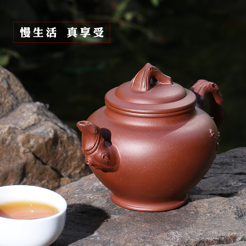 Mingyuan tea pot of yixing masters are it pure manual undressed ore the qing cement high - capacity teapot tea set the teapot