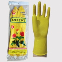 Wholesale rose flower brand white household gloves Latex gloves Household laundry dishwashing gloves large size