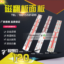 Magnetic flap liquid level meter panel Glass tube magnetic float aluminum alloy display panel high temperature and high pressure factory direct sales