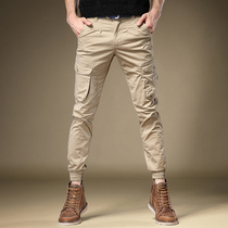 Jereno costume male tide bundle leisure pants male loose and leisure trousers male straight barrel autumn male pants